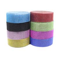 Resin 8 Row Rhinestone Ribbon, more colors for choice, 40mm, 10Yards/PC, Sold By PC