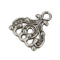 Tibetan Style Pendants, antique silver color plated, nickel, lead & cadmium free, 13x15x2mm, 100PCs/Lot, Sold By Lot