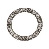 Cink ötvözet összekapcsolása Ring, Fánk, antik ezüst színű bevonattal, nikkel, ólom és kadmium mentes, 14x14x2mm, Lyuk:Kb 10mm, 100PC-k/Lot, Által értékesített Lot