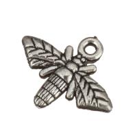 Tibetan Style Animal Pendants, Bee, antique silver color plated, nickel, lead & cadmium free, 18x14x2mm, Hole:Approx 1mm, 100PCs/Lot, Sold By Lot
