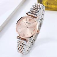 Zinc Alloy with zinc alloy dial & Glass rose gold color plated for woman lead & cadmium free Length Approx 8 Inch Sold By PC