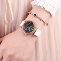 PU Leather, with Tibetan Style dial & Glass, for woman, more colors for choice, 36x11mm, Sold By PC