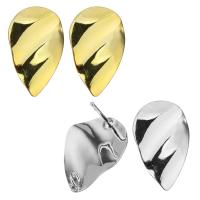 Messing Earring Drop Component, Vleugelvorm, plated, met lus, meer kleuren voor de keuze, 13x20x12mm, 0.8mm, Gat:Ca 2mm, 100pC's/Lot, Verkocht door Lot