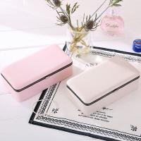 PU Leather Jewelry Set Box, portable & durable, more colors for choice, 182x102x56mm, Sold By PC