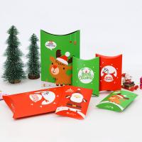 Papier Weihnachts-Geschenkbox, Weihnachts-Design & verschiedene Größen vorhanden & verschiedene Muster für Wahl, 50PCs/Menge, verkauft von Menge