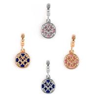 European Style Zinc Alloy Dangle Beads plated enamel lead & cadmium free Approx 4mm Sold By Bag