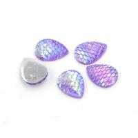 Resin Rhinestone Hair Accessories DIY Findings, Teardrop, for woman, more colors for choice, 13x18mm, 20PCs/Lot, Sold By Lot