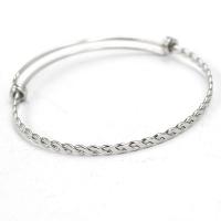 Stainless Steel Bangle adjustable & for woman original color Sold By PC