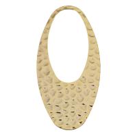 Brass Linking Ring, Flat Oval, real gold plated, 24x49x0.50mm, Hole:Approx 15x30mm, 20PCs/Lot, Sold By Lot