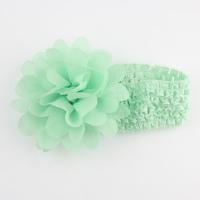 Headband, Cloth, Flower, for baby & elastic, more colors for choice, 290x40mm, 80mm, Sold By PC
