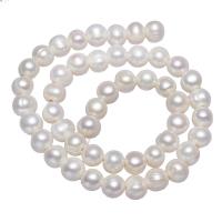 Cultured Potato Freshwater Pearl Beads, with troll, different length for choice, 9-10mm, Hole:Approx 2mm, Sold By Strand