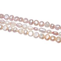 Barock kultivierten Süßwassersee Perlen, Natürliche kultivierte Süßwasserperlen, Klumpen, natürlich, keine, 8-9mm, verkauft per 15 ZollInch Strang