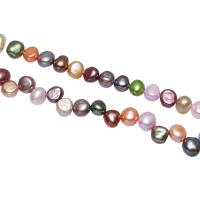 Cultured Baroque Freshwater Pearl Beads, Nuggets, different styles for choice, mixed colors, 7-8mm, Hole:Approx 0.8mm, Sold Per 15 Inch Strand