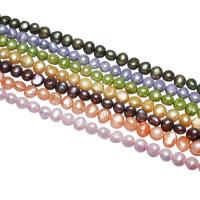Perles nacres baroques de culture d'eau douce , perle d'eau douce cultivée, pepite, plus de couleurs à choisir, 8-9mm, Trou:Environ 0.8mm, Vendu par 15.3 pouce brin