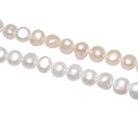 Perles nacres baroques de culture d'eau douce , perle d'eau douce cultivée, pepite, naturel, plus de couleurs à choisir, 8-9mm, Trou:Environ 0.8mm, Vendu par brin