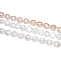 Perles nacres baroques de culture d'eau douce , perle d'eau douce cultivée, pepite, naturel, plus de couleurs à choisir, 10-11mm, Trou:Environ 0.8mm, Vendu par 15 pouce brin
