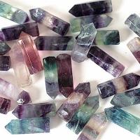 Colorful Fluorite Craft Decoration, 35x10mm, 10PCs/Lot, Sold By Lot