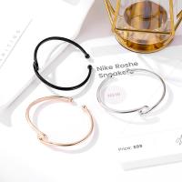 alliage de zinc bracelet manchette, Placage, pour femme, plus de couleurs à choisir, 180m, Diamètre intérieur:Environ 57mm, Vendu par PC