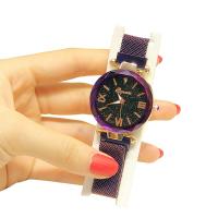 Женские наручные часы, нержавеющая сталь, с Стеклянный, Плоская круглая форма, Другое покрытие, звездное дизайн & Женский & водонепроницаемый, Много цветов для выбора, 33x8mm, длина:Приблизительно 8.6 дюймовый, продается PC