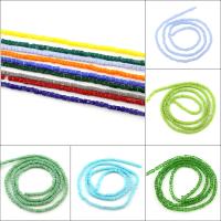 Fashion Glass Beads,  Square, different size for choice, more colors for choice, Hole:Approx 1mm, 10Strands/Bag, Sold By Bag