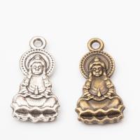 Character Zinc Alloy Pendants Buddha plated Approx 2-3mm Sold By Lot
