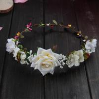 Bridal Hair Wreath, Cloth, for woman, more colors for choice, 190mm, Sold By PC