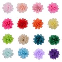Hair Accessories DIY Findings, Chiffon, handmade, Mini & 3D effect, more colors for choice, 50mm, 20PCs/Bag, Sold By Bag