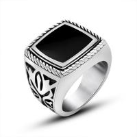 Titanium Steel Finger Ring, Unisex & different size for choice & blacken, Sold By PC