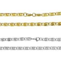 Halskette, Edelstahl, plattiert, Valentino-Kette & für Frau, keine, 14x6mm, verkauft per ca. 23.5 ZollInch Strang
