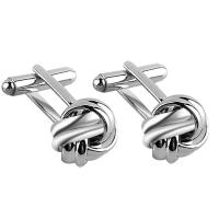 Tibetan Style Cufflinks, plated, Unisex, more colors for choice, 14x14mm, Sold By Pair