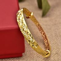 Zinc Alloy Bangle gold color plated for woman nickel lead & cadmium free Inner Approx 58mm Sold By PC