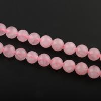 Naturliga rosenkvarts pärlor, Rose Quartz, Rund, olika storlek för val, Hål:Ca 1mm, Såld Per Ca 15.5 inch Strand