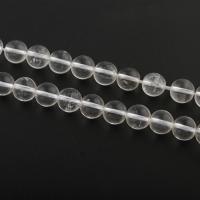 Natural Clear Quartz Beads, Round, different size for choice & crackle, Hole:Approx 1mm, Sold Per Approx 15 Inch Strand