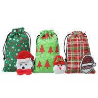 Julklapp väska, Non-woven tyger, Jul Design & olika stilar för val, 190x125mm, 20PC/Lot, Säljs av Lot