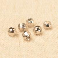 Brass Jewelry Beads plated & faceted nickel lead & cadmium free Approx 1.5-2mm Sold By Lot
