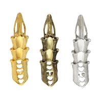 Zinc Alloy Dobbelt Ring Armor Cage Ring, forgyldt, Unisex, flere farver til valg, nikkel, bly & cadmium fri, 90mm, Størrelse:3, Solgt af PC