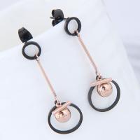 Titanium Steel  Earring with Acrylic plated for woman lead & cadmium free Sold By Pair