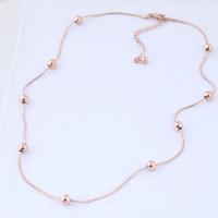 Titanium stål halskæde, rosa guld farve forgyldt, slange kæde & for kvinde, bly & cadmium fri, 6mm, Solgt Per Ca. 15.7 inch Strand