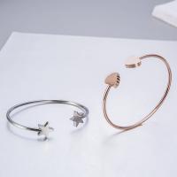 Stainless Steel Cuff Bangle, plated, different styles for choice & for woman, Inner Diameter:Approx 58mm, Sold By PC