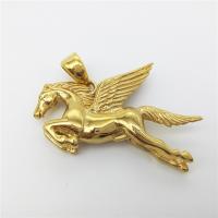 Stainless Steel Animal Pendants, Horse, plated, blacken, more colors for choice, 47x30mm, Sold By PC