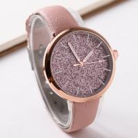 Women Wrist Watch, Tibetan Style, with PU Leather & Glass, rose gold color plated, waterproofless & for woman, more colors for choice, nickel, lead & cadmium free, 40mm, Length:Approx 9.5 Inch, 2PCs/Lot, Sold By Lot