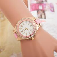 Ženy náramkové hodinky, Plastický, s slitina zinku volbou & Sklo, pro ženy & s drahokamu, více barev na výběr, nikl, olovo a kadmium zdarma, 35mm, 20mm, Délka Cca 9.5 inch, Prodáno By PC