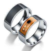 нержавеющая сталь Смарт-кольцо NFC, Мужская & разный размер для выбора, Много цветов для выбора, 8mm, продается PC