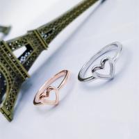 Zink Alloy Finger Ring, Hjärta, plated, för kvinna, fler färger för val, nickel, bly och kadmium gratis, Säljs av PC