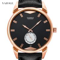 Yazole® Men Jewelry Watch, Stainless Steel, with PU Leather & Glass, plated, Life water resistant & for man, more colors for choice, 42mm, Length:Approx 10.2 Inch, Sold By PC
