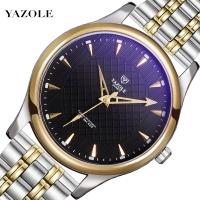 Мужские ювелирные часы Yazole®, нержавеющая сталь, с Стеклянный & цинковый сплав, Другое покрытие, Водонепроницаемый образ жизни & разные стили для выбора & Мужский, 40mm, длина:Приблизительно 8.6 дюймовый, продается PC