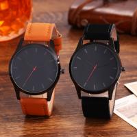 Men Wrist Watch, PU Leather, with Tibetan Style dial & Glass & Stainless Steel, plated, for man, more colors for choice, 46mm, 25mm, Length:Approx 10.6 Inch, Sold By PC