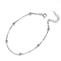 925 Sterling Silver Bangle Bracelet with 1lnch extender chain oval chain & for woman nickel lead & cadmium free Sold Per Approx 6.5 Inch Strand