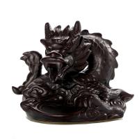 Backflow Incense Burner, Porcelain, Dragon, 120x90x95mm, Sold By PC