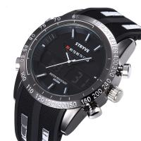 Men Wrist Watch Silicone with Glass plated multifunctional & for man & waterproof 45mm Length Approx 9.8 Inch Sold By PC